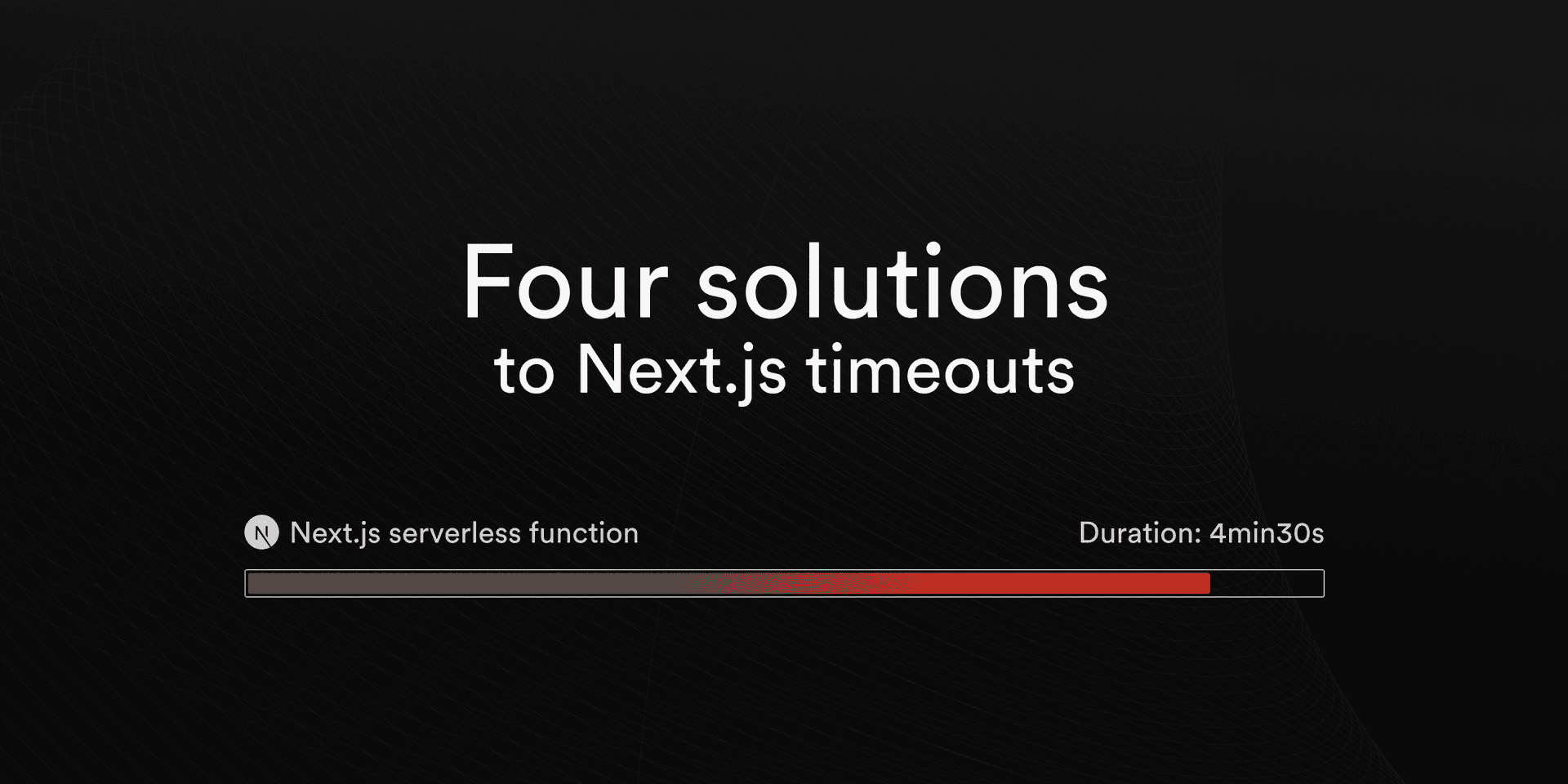 Featured image for How to solve Next.js timeouts blog post